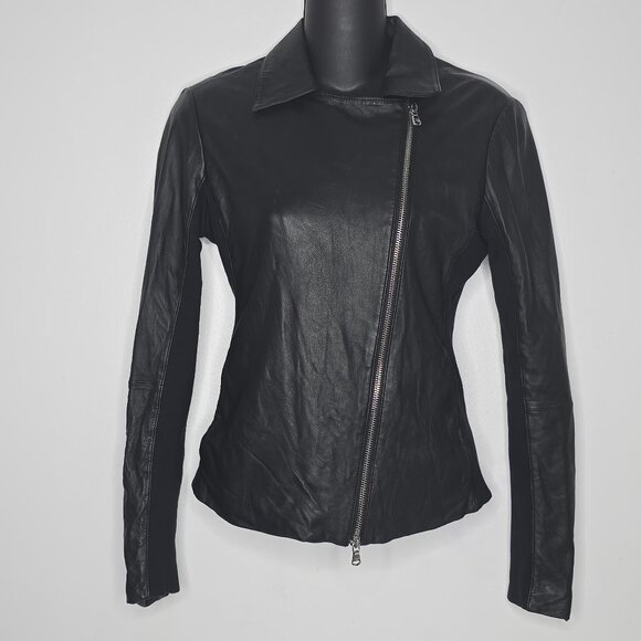 Lambskin Jacket Emporio Armani Leather Jacket Womens Women's